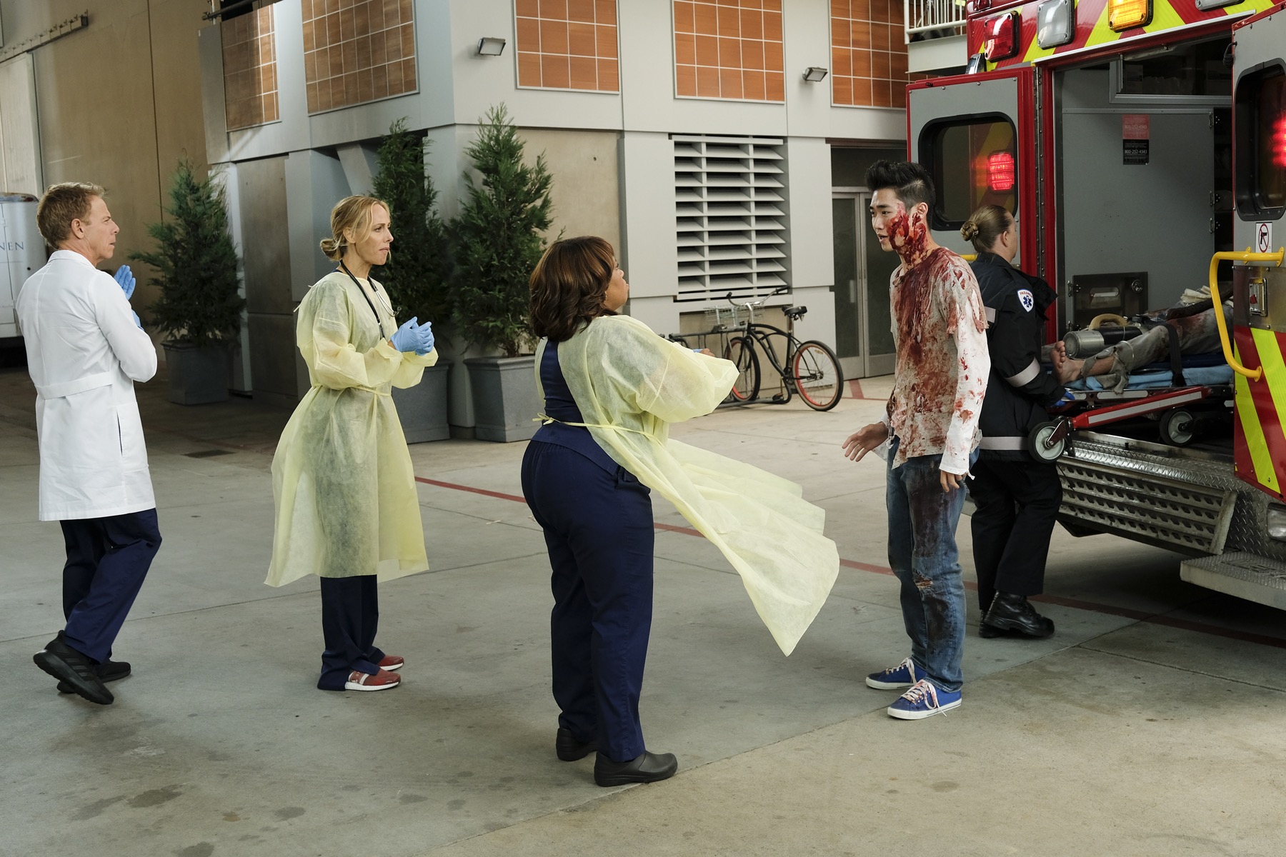 'Grey's Anatomy' Season 16 Episode 6 GREG GERMANN, KIM RAVER, CHANDRA WILSON, EUGENE KO