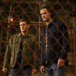 Supernatural -- "The Heroes' Journey" -- Image Number: SN1510b_0358bc.jpg -- Pictured (L-R): Jensen Ackles as Dean and Jared Padalecki as Sam -- Photo: Diyah Pera/The CW -- © 2020 The CW Network, LLC. All Rights Reserved.