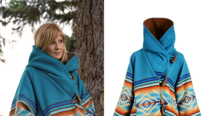 Benth Dutton Bell-shaped hooded cloak worn on Yellowstone Episode 306