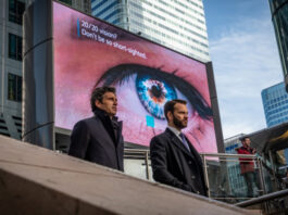 Patrick Dempsey as Dominic Morgan and Alessandro Borghi as Massimo Ruggero in ‘Devils’ season 1 episode 2 (Photo: Antonello and Monte © Sky Italia)